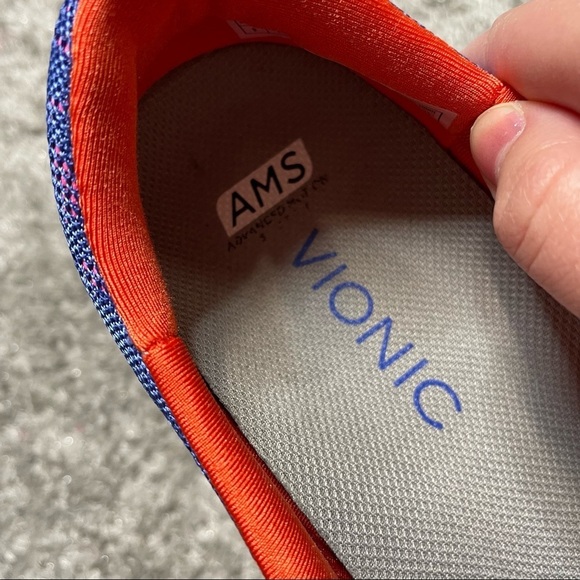 Vionic agile Hydra active slip on shoes sz 9 purple orange animal print sneaker - Picture 8 of 9